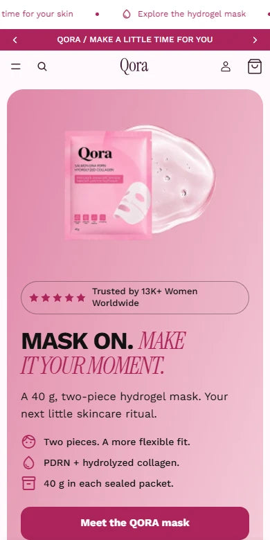 QORA mobile storefront